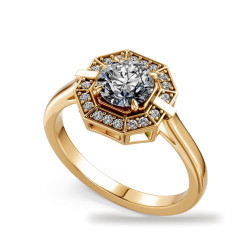 Round Diamond Engagement Ring Livia | Celinni