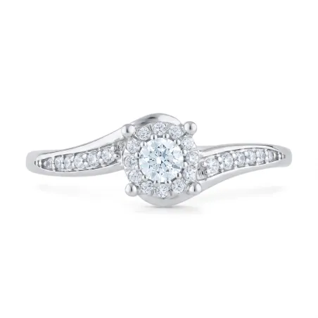Bague Diamants Naturels Daniela en Or 18K