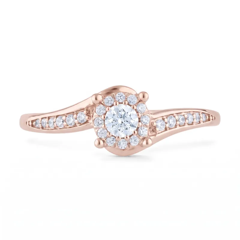 Daniela Ring aus 18K Gold mit natürlichen Diamanten