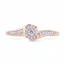 Déborah Ring in 18K Gold and Natural Diamonds | Celinni