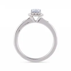 Bague Coline en or 18K et diamants naturels taille émeraude
