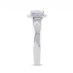 Bague Coline en or 18K et diamants naturels taille émeraude