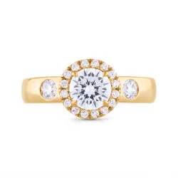 Coraline Natural Diamond Ring in 18K Gold – 1.38 ct Celinni