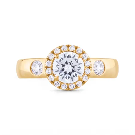 Coraline Natural Diamond Ring in 18K Gold