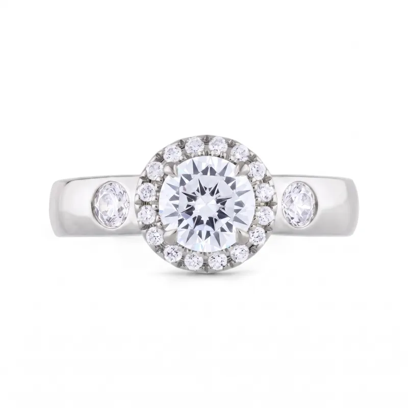 Bague Coraline en or 18K et diamants naturels pavés Celinni