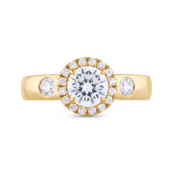 Bague Coraline en or 18K et diamants naturels pavés Celinni