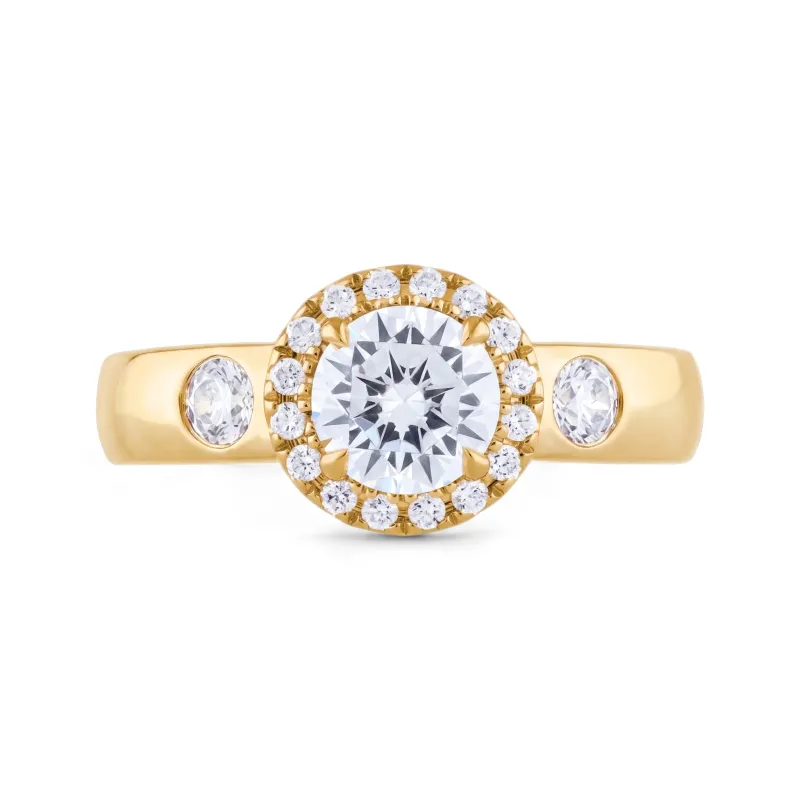 Bague Coraline en or 18K et diamants naturels pavés Celinni