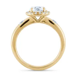 Bague Coraline en or 18K et diamants naturels pavés Celinni