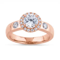 Bague Coraline en or 18K et diamants naturels pavés Celinni