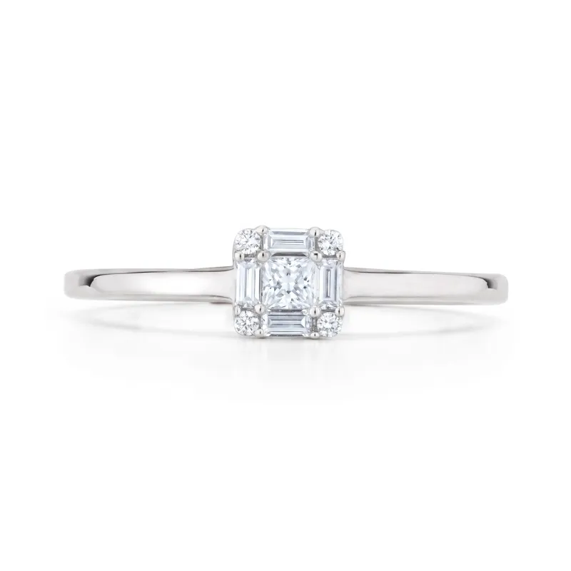 Ring Prinzessin Celine – 18K Gold und Natürliche Diamanten