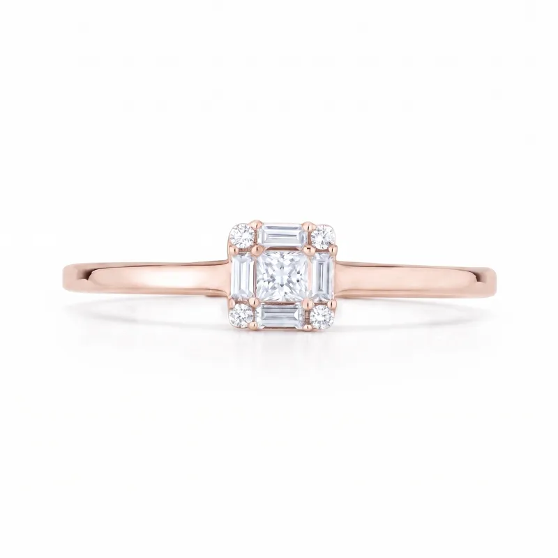 Bague Diamant Princesse Céline - Or 18K et Diamants Naturels