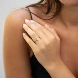 Bague Diamant Princesse Céline - Or 18K et Diamants Naturels
