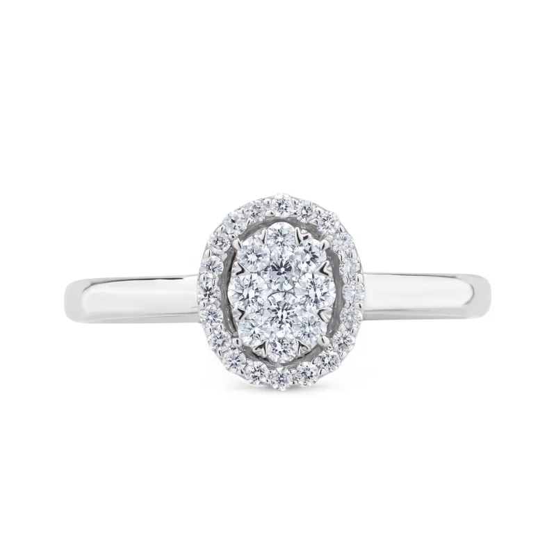 Clarisse ring in 18K goud met natuurlijke diamanten