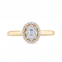 Clarisse Ring in 18K Gold and Natural Diamonds | Celinni