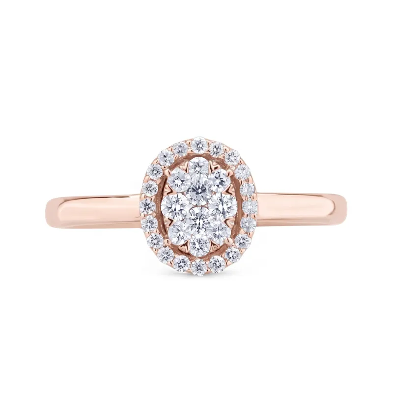 Clarisse Ring in 18K Gold and Natural Diamonds | Celinni