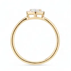Clarisse Ring aus 18K Gold mit natürlichen Diamanten