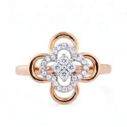 Anillo de Diamantes Vanessa &ndash; Oro de 18K y Diamante Naturale