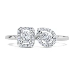 Charlotte Toi et Moi Ring – 18K Gold and Natural Diamonds