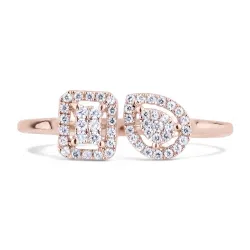Charlotte Toi et Moi Ring – 18K Gold and Natural Diamonds