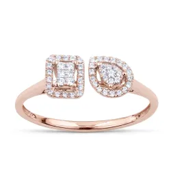 Charlotte Toi et Moi Ring – 18K Gold and Natural Diamonds