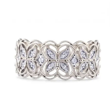 Bague Diamants Naturels Eden en Or 18K