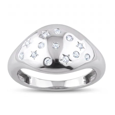 Natural Diamond Elea Ring in 18K Gold