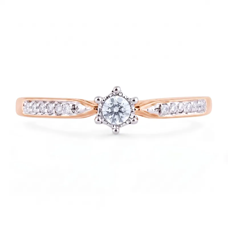 Eleonore Ring – 18K Gold and Natural Diamonds | Celinni