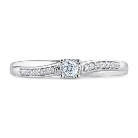 Natural Diamond Elise Ring in 18K Gold