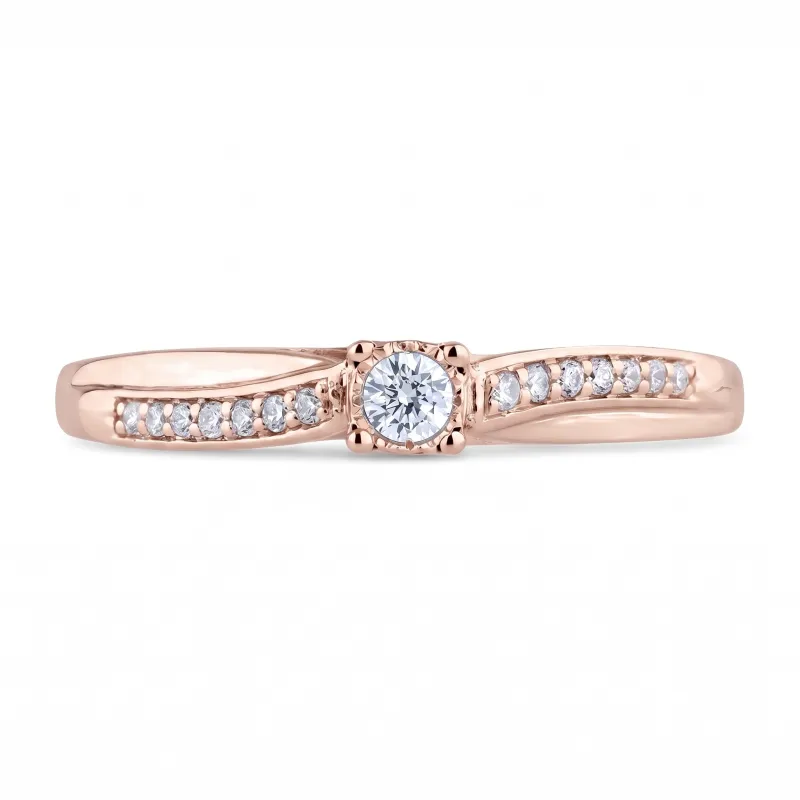 Ring Elise &ndash; 18K Gold und Nat&uuml;rliche Diamanten | Celinni