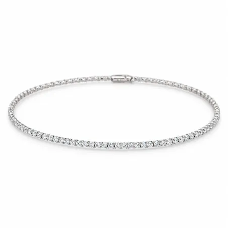 Bracelet Rivière Diamants Naturels en Platine 950 - Édition Fine