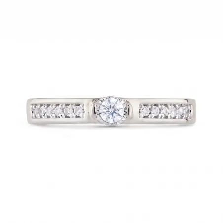 Bague Diamants Naturels Emma en Or 18K