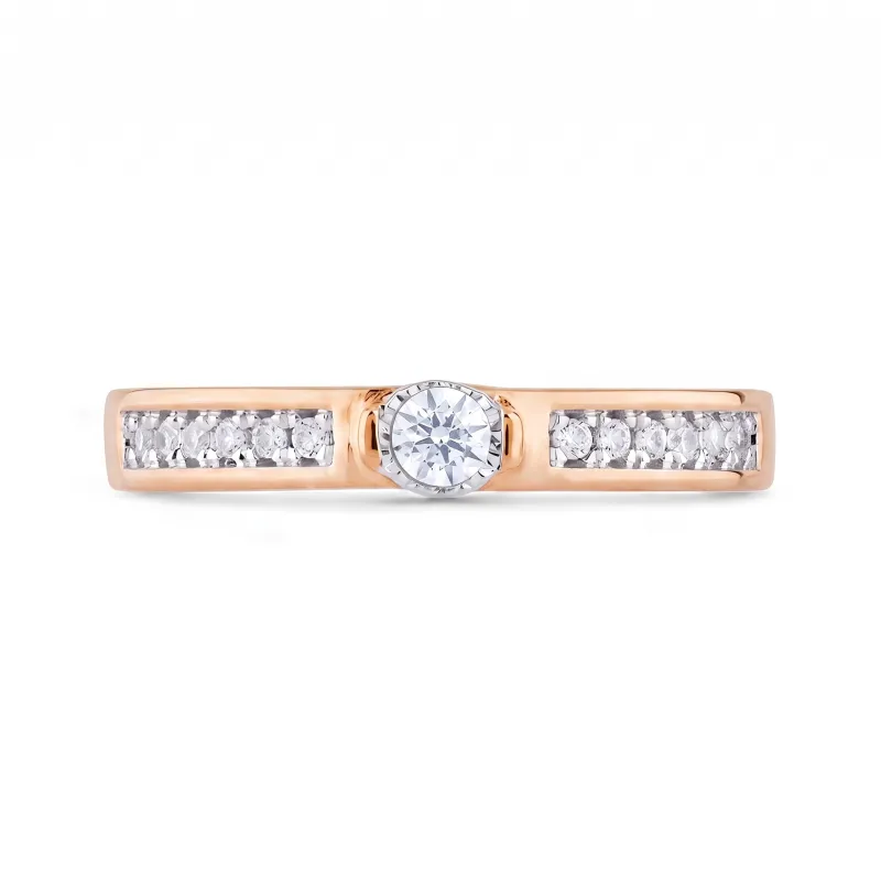 Emma Ring &ndash; 18K Gold and Natural Diamonds | Celinni