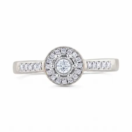 Natural Diamond Erina Ring in 18K Gold