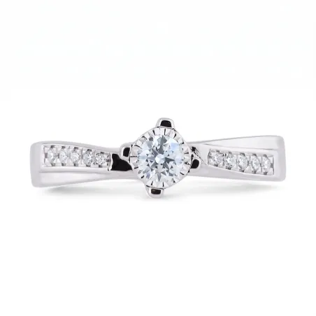 Anillo de Diamantes Naturales Esmee en Oro de 18K