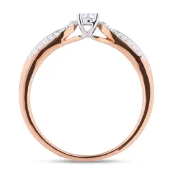 Anillo de compromiso Estelle - Oro de 18K y diamantes