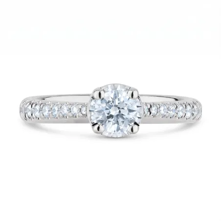 Bague Diamants Naturels Aurore en Or 18K