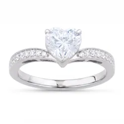 Brigitte Heart-Cut Natural Diamond Ring in 18K Gold | Celinni