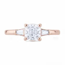 Bague Camille en or 18K et diamants naturels taille coussin
