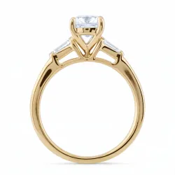 Bague Camille en or 18K et diamants naturels taille coussin
