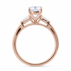 Bague Camille en or 18K et diamants naturels taille coussin