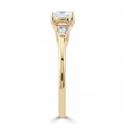 Bague Camille en or 18K et diamants naturels taille coussin