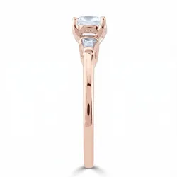 Bague Camille en or 18K et diamants naturels taille coussin
