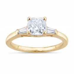 Bague Camille en or 18K et diamants naturels taille coussin