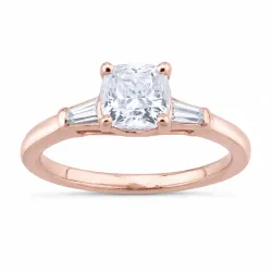 Bague Camille en or 18K et diamants naturels taille coussin