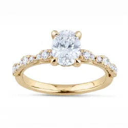 Bague Diamant Carlotta – Or 18K et Diamants Naturels | Celinni