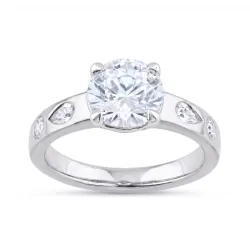 Carole 2 ct Natural Diamond Ring in 18K Gold | Celinni