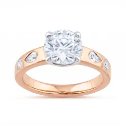 Bague Carole en or 18K et diamants naturels 2 carats