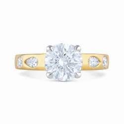 Bague Carole en or 18K et diamants naturels 2 carats