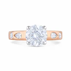 Bague Carole en or 18K et diamants naturels 2 carats