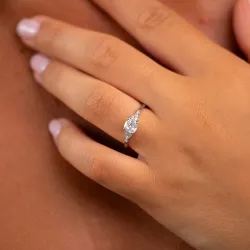Cassandre Cushion-Cut Natural Diamond Ring in 18K Gold